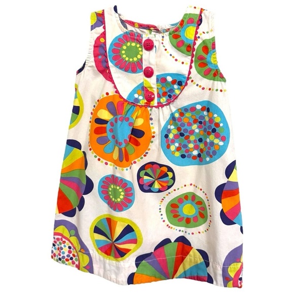 Carter's Other - Carter’s 5 Retro Rainbow Circle Cotton Dress